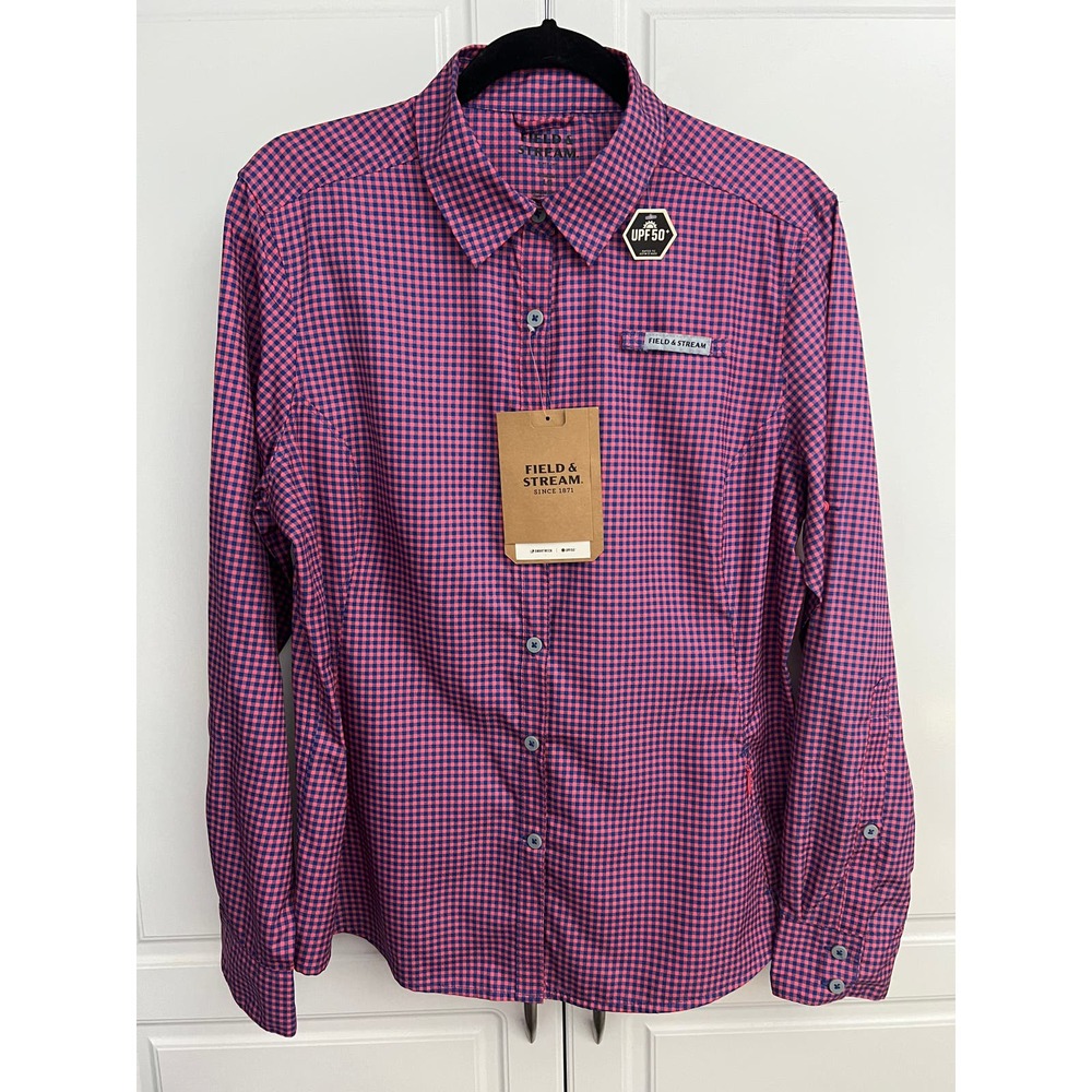 Field & Stream Women's Latitude Long Sleeve Button Up Shirt Size L  NWT